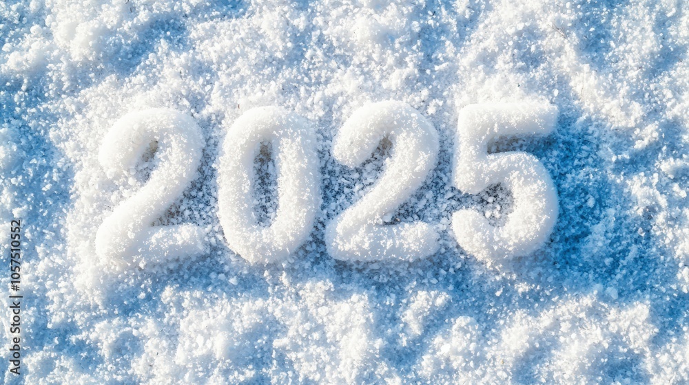 Poster 2025 written in snow