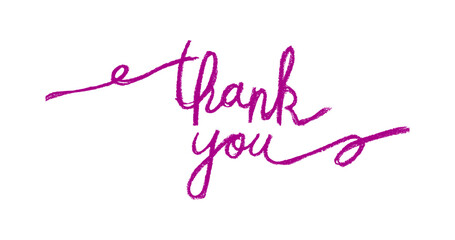 Thank You Crayon Chalk Drawing Script 