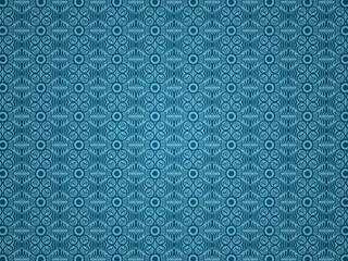 Symmetrical geometric pattern with soft turquoise blue color.