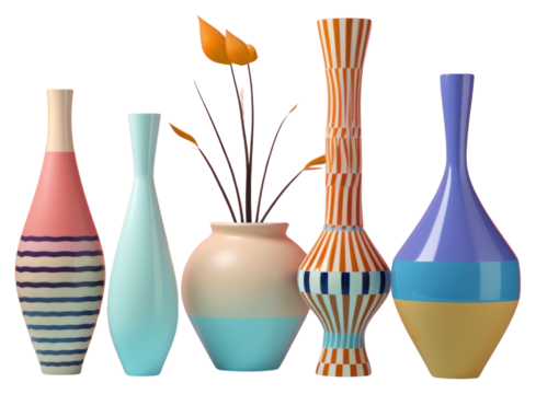 PNG Vase ceramic pottery art.