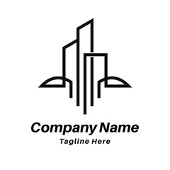 Real estate logo design icon