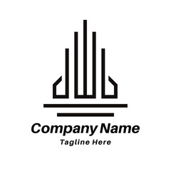 Real estate logo design icon