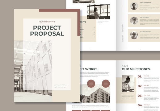 Elegant and Clean Project Proposal Layout