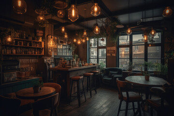 interior of a restaurant