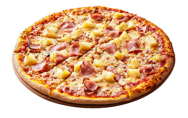 Delicious Hawaiian Pizza with Ham and Pineapple Toppings Perfect for Sharing and Enjoying at Gatherings