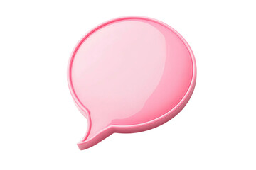 Fototapeta premium Vibrant Pink Speech Bubble