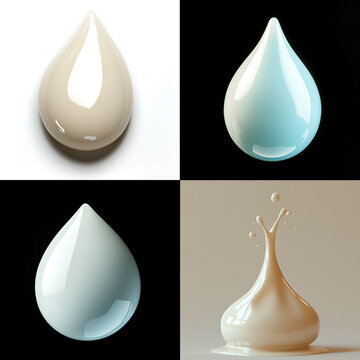 Collection de 4 gouttes parfaites