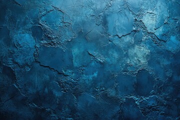 Abstract grunge stucco wall with dark blue and green colors.