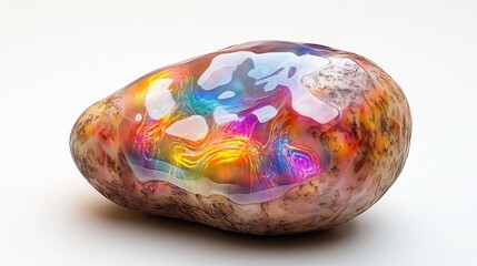 potato, showcasing a unique blend of organic shapes and futuristic elements.