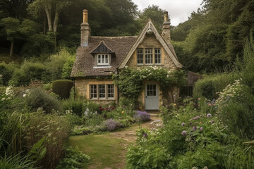 Fototapeta premium english country cottage
