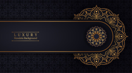 luxury background with mandala ornament