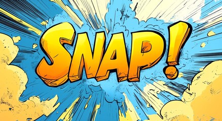 Fototapeta premium Dynamic Comic Book Explosion with Bold Visual Style