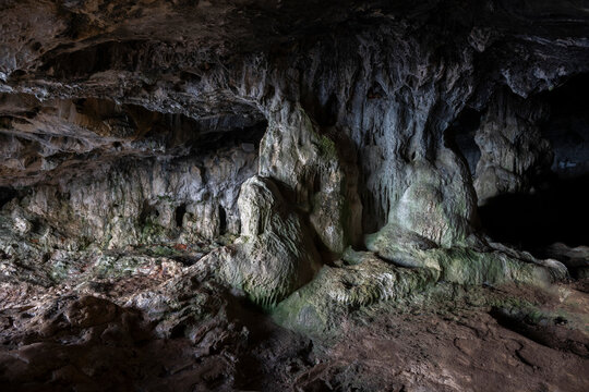 Cave of Lapa de Santa Margarida along the coast of Portugal; Sao Lourenco, Setubal, Portugal