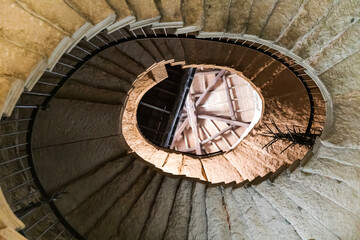 Fototapeta premium Old spiral staircase