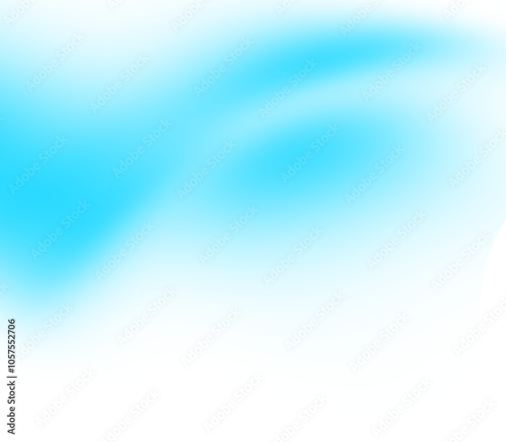Poster abstract blue gradient effect on transparent background