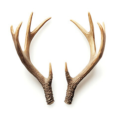Fototapeta premium Toy antlers of a deer isolated on white background