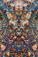 Abstract background art . Ethnic pattern. Mixtures of oil paint. Trendy hand painting canvas. Wall decor and Wall art prints Idea. 3D Texture. Art object