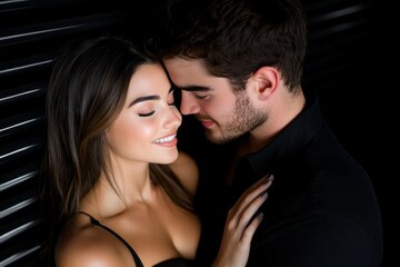 Person with a soft, flirtatious smile glancing back over their shoulder, capturing the subtle, playful energy in romantic attraction, symbolizing intrigue and confidence