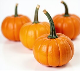 Obraz premium pumpkins different vegetables on white background