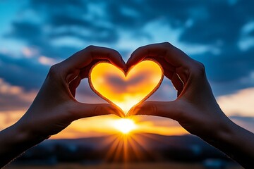 Fototapeta premium Simple outline of two hands playfully touching, symbolizing the lighthearted closeness in flirtation, symbolizing intimacy and connection