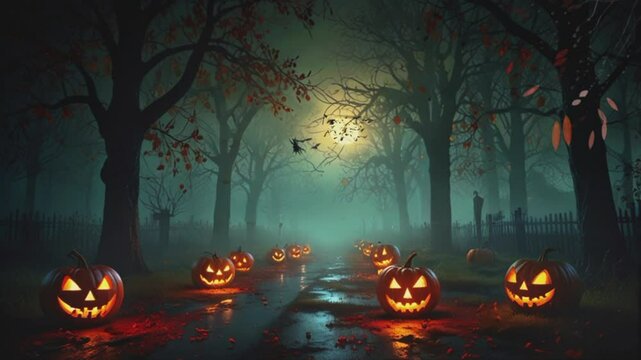 Helowen Festival, 4K seamless looping virtual video animation background