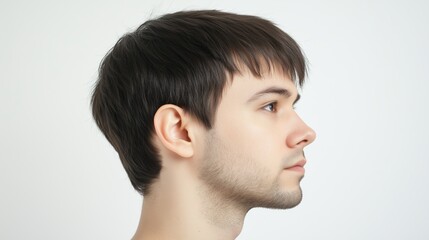 Man with a shaved head and a beard