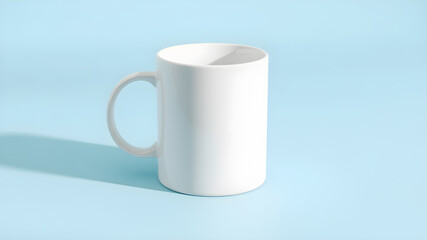 Obraz premium A plain white ceramic mug mock up. Generative AI