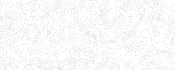 Contemporary Topographic Line Art, Seamless Pattern Background for Graphic Projects
