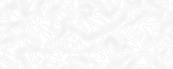 Contemporary Topographic Line Art, Seamless Pattern Background for Graphic Projects
