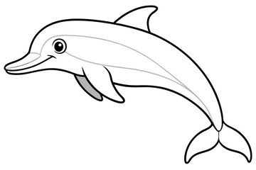 Dolphin Silhouettes Vector Illustration Perfect for Stencil and SVG Design