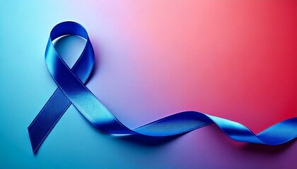 Blue ribbon banner design for World Diabetes Day	