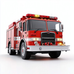 Fire Truck Isolated