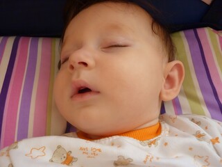 Pure Serenity: A Baby's Peaceful Sleep, Embodying Innocence and Unspoken Trust