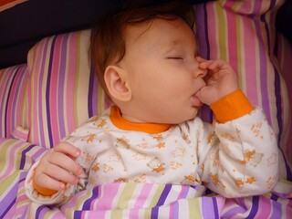 Innocent Dreams: The Serenity of a Child&rsquo;s Peaceful Sleep Reflecting Purity and Vulnerabilit