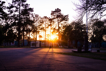 Amanecer en plaza Haimes