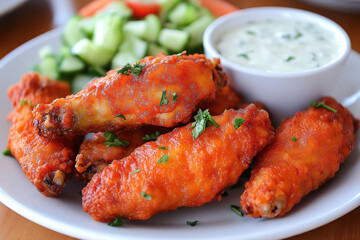 Fototapeta premium Fried Chicken Wings