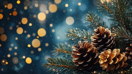 Christmas  decorations with beautiful bokeh background