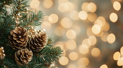 Christmas  decorations with beautiful bokeh background