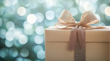Fototapeta premium Christmas decorations with beautiful bokeh background
