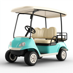Golf Cart Isolated