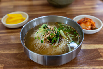 Korea traditional noodle food summer