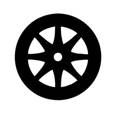 Obraz premium bike wheel icon