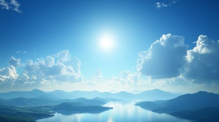 Fototapeta premium Stunning Mountain Lake Scenery