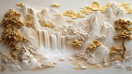 3D Carved Landscape Art