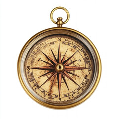 Vintage Compass Isolated