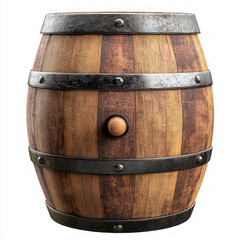 Obraz premium Wine Barrel Isolated