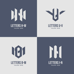 Monogram logo Vector Stock  Ilustration Monogram logo