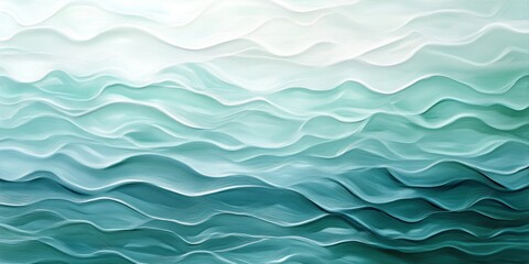 Obraz premium Water ripple textures in soft blue and green shades, giving a soothing and natural look