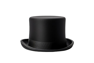 Elegant Black Formal Top Hat, Sophisticated Gentleman's Attire