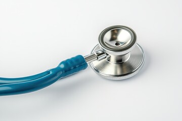 Stethoscope and tablets on a blue background. Medical concept. Banner, background, wallpaper.	